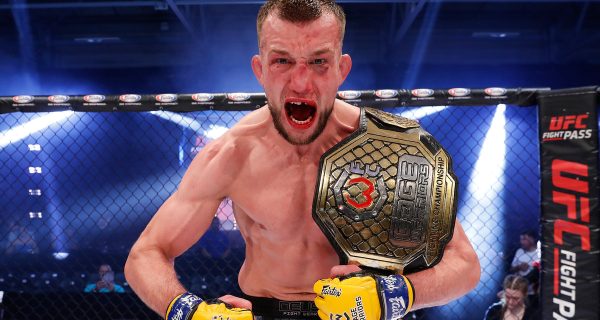 Justin Burlinson after his win at Cage Warriors 188.
