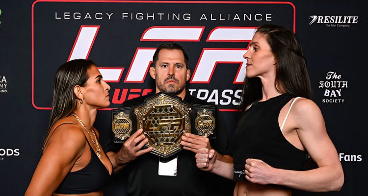 Beatriz Mesquita and Sierra Dinwiddie before LFA 211.