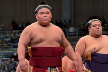 Sumo wrestler Hakuoho.