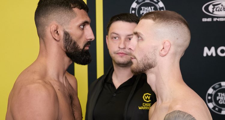 Alexander Loof and Aiden Lee before Cage Warriors 190.